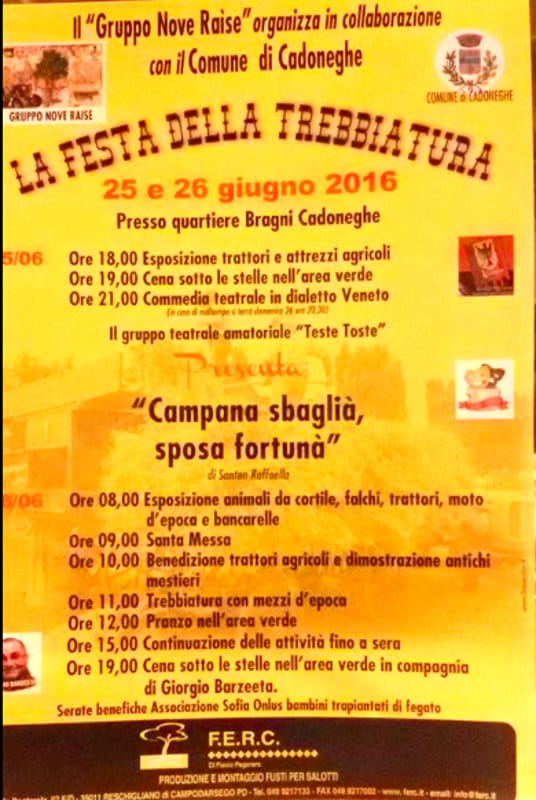 La Festa della TREBBIATURA - Cadoneghe