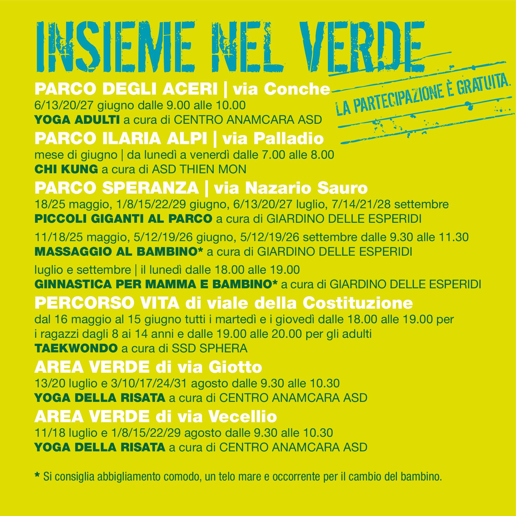 Insieme nel verde