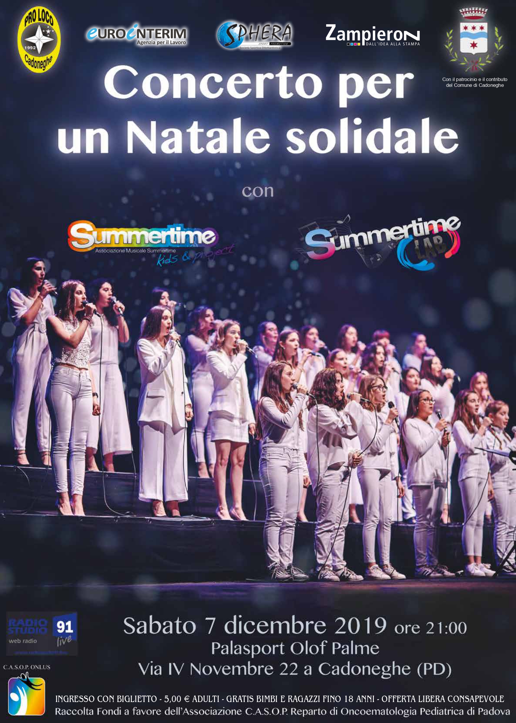 Concerto per un Natale solidale con i Summertime Kids