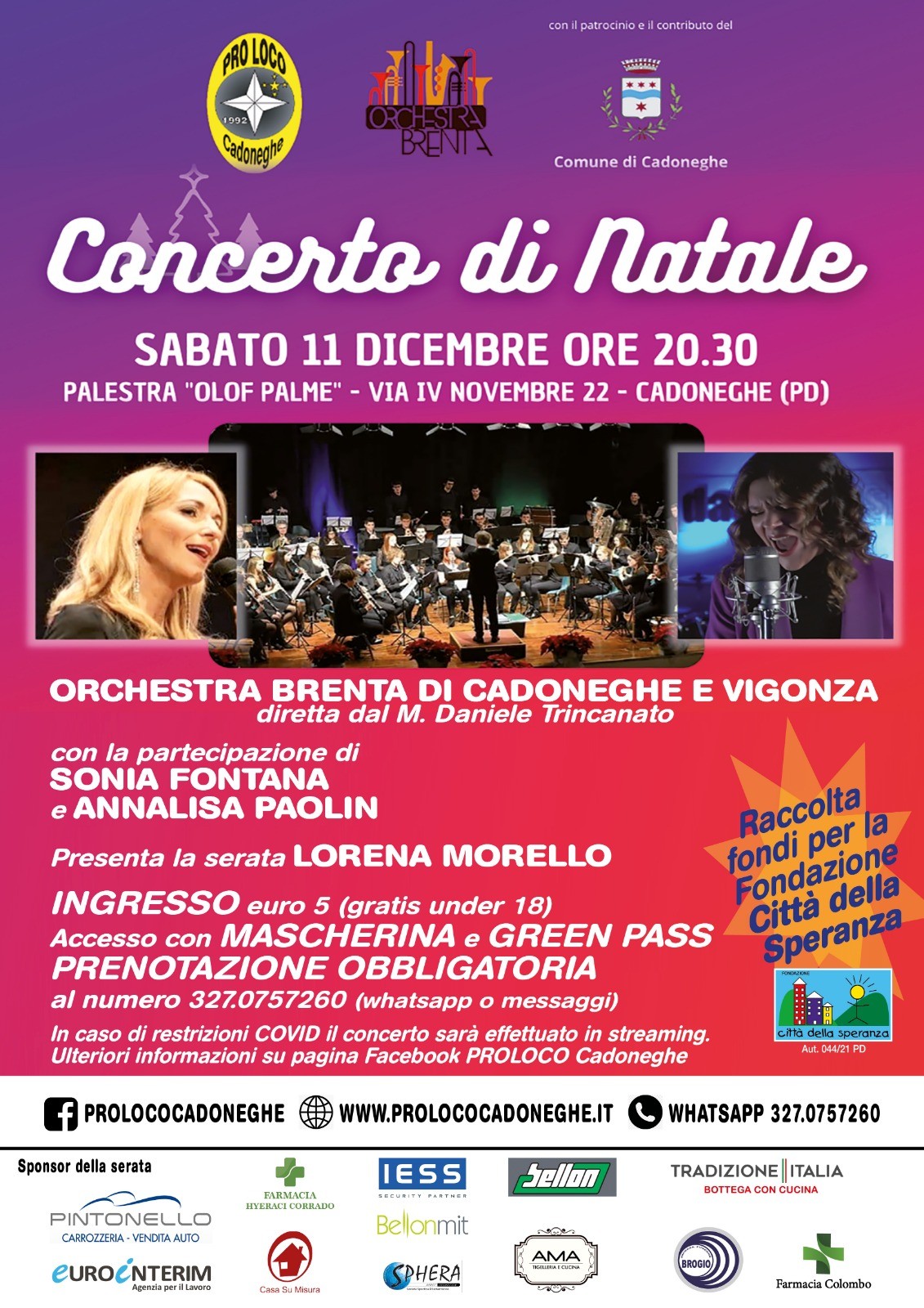Concerto di Natale a Cadoneghe 11 Dicembre 2021