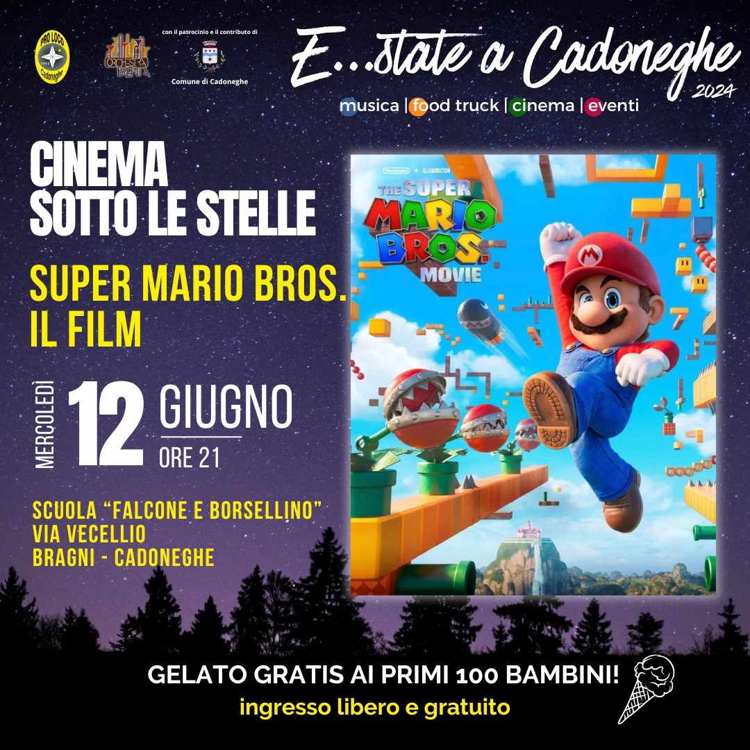 ESTATE a CADONEGHE 2024 - 11 LUGLIO Cinema all'aperto